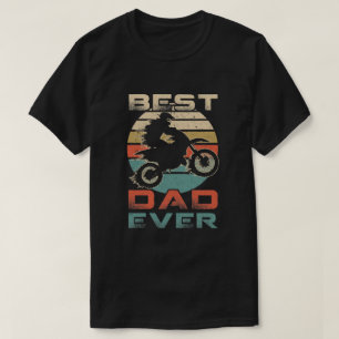 Camiseta Dia de os pais De Presente Do Melhor Pai Motocross