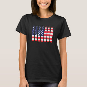 Camiseta Dia de os pais de Sinalizador de Ammo Estados Unid