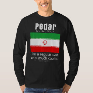 Camiseta Dia de os pais de Sinalizador Patriótico Iraniano 