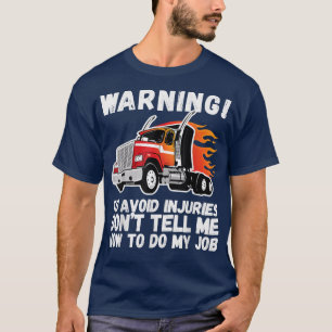 Camiseta Dia de os pais de Trailer do Trator de Caminhão Sa