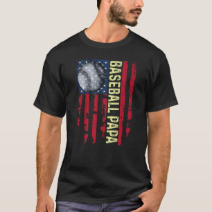 Camiseta Dia de os pais de Treinador Papá Mens Baseball 202