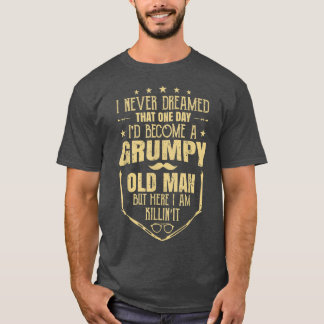 Camiseta Dia de os pais De Velho Engraçado Presente Para Ho