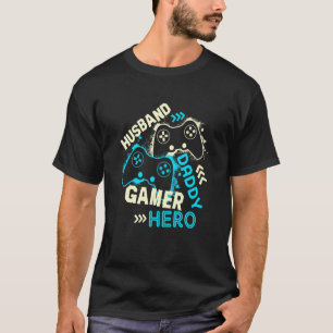Camiseta Dia de os pais de Videos games para jogos para Pai