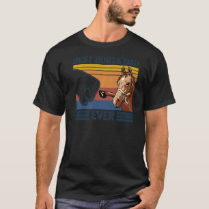Camiseta Dia de os pais de Vintagem de Cavalo Melhor Pai