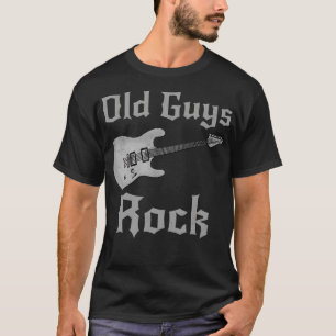 Camiseta Dia de os pais de Violão Elétrico de Caras Antiga