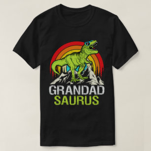 Camiseta Dia de os pais do Avô Saurus Dinossauro