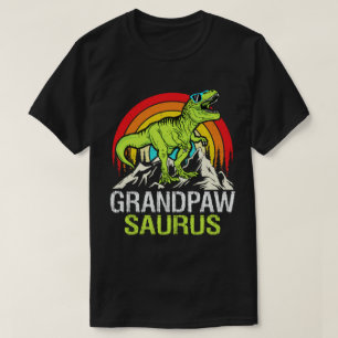 Camiseta Dia de os pais do Avô Saurus Dinossauro