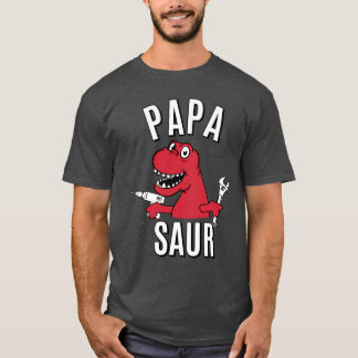 CAMISETA DIA DE OS PAIS DO DINOSSAURO DO SORRISO DA PAPÁ