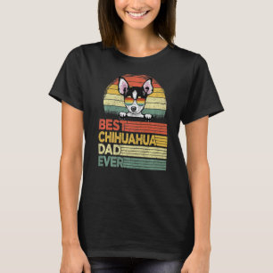 Camiseta Dia de os pais Do Melhor Pai Chihuahua Legal