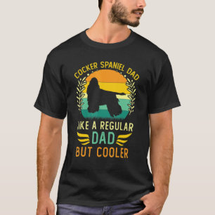 Camiseta Dia de os pais do Pai de espanhol do Cocker de Vin