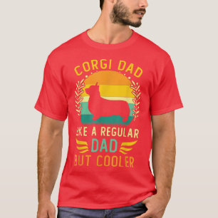 Camiseta Dia de os pais do Pai Vintage Welsh Corgi