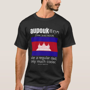 Camiseta Dia de os pais do Patriot Flag do Cambodja America