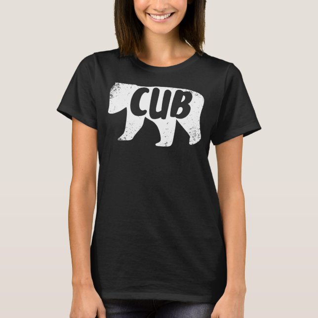 Camiseta Dia de os pais do Urso Bebês Cub (Frente)