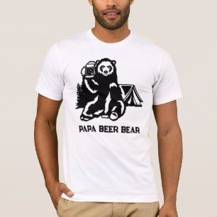 Camiseta *~* Dia de os pais do Urso de Cerveja do PAPA de C