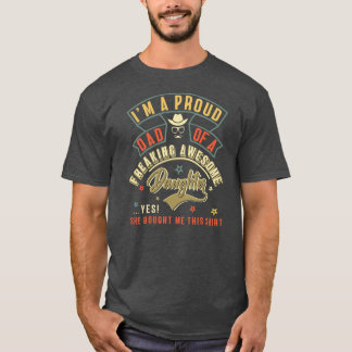 Camiseta Dia de os pais dos homens, sou um Pai orgulhoso de
