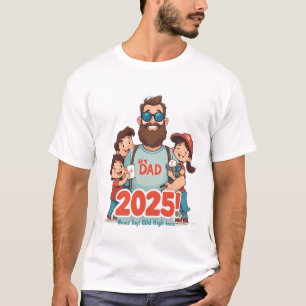 Camiseta Dia de os pais engraçado 2025