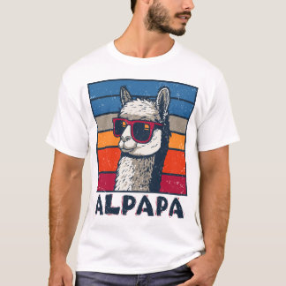 Camiseta Dia de os pais Engraçado Alpapa Llama Alpaca - Pre
