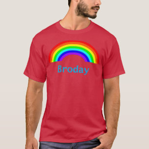 Camiseta Dia de os pais Engraçado Broday Rainbow