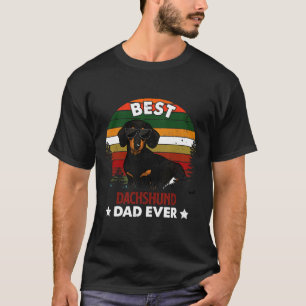 Camiseta Dia de os pais Engraçado Dachshund