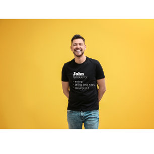 Camiseta Dia de os pais Engraçado, Novelty Gift Personaliza