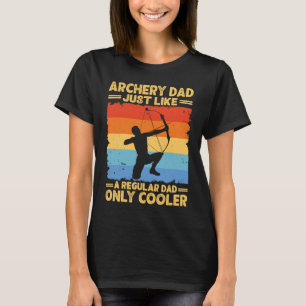 Camiseta Dia de os pais Engraçado Pai Archer Caçador de Arc