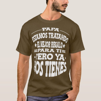 Camiseta Dia de os pais Engraçado Pai Espanhol De Filha