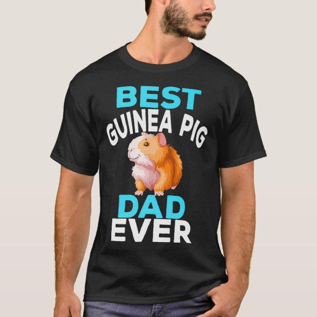Camiseta Dia de os pais Engraçado Pai Guiné Melhor Nunca Pr (Frente)