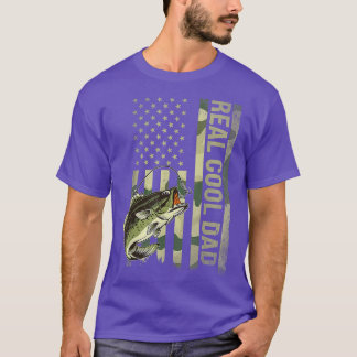 Camiseta Dia de os pais Engraçado Pai Real Legal Pesca 2
