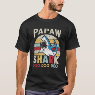 Camiseta Dia de os pais Engraçado Papaw Tubarão Avô Gift Me