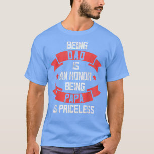 Camiseta Dia de os pais Engraçado Vovô, Ser Papa É Priceles