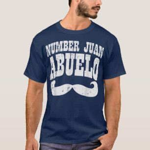 Camiseta Dia de os pais Espanhol Juan Abuelo Número Um