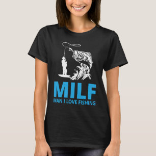 Camiseta Dia de os pais Eu Adoro Pescaria Pescador Rod