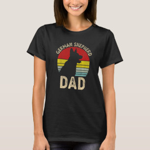 Camiseta Dia de os pais Feliz do Cachorro do Pai german she