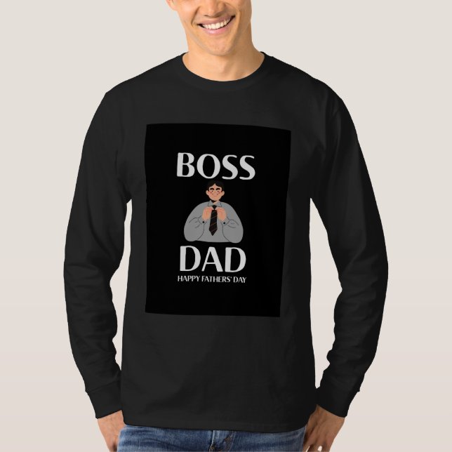 CAMISETA DIA DE OS PAIS FELIZ DO PAI BOSS (Frente)