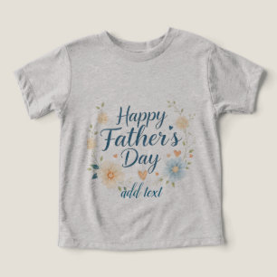 Camiseta Dia de os pais Feliz e Personalizado Bebê Bodycase