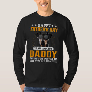 Camiseta Dia de os pais Feliz Manchester Terrier Dog Pai Pa