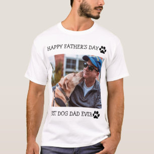 Camiseta Dia de os pais Feliz, Melhor Pai De Cachorro, Foto