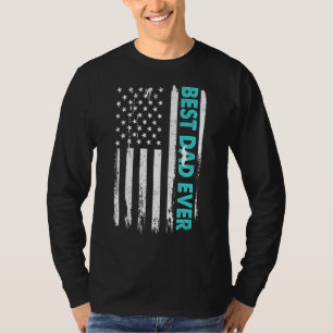 Camiseta Dia de os pais Feliz Melhor Pai De Todos Nós Ameri