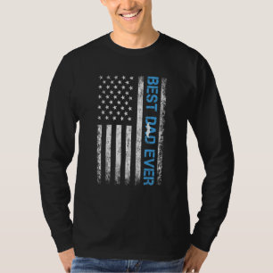 Camiseta Dia de os pais Feliz Melhor Pai De Todos Nós Ameri