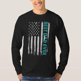 Camiseta Dia de os pais Feliz Melhor Pai De Todos Nós Ameri