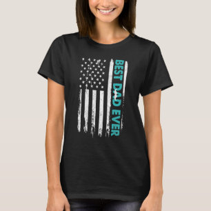 Camiseta Dia de os pais Feliz Melhor Pai De Todos Nós Ameri