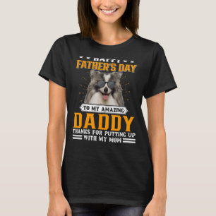 Camiseta Dia de os pais Feliz Pai Alemão De Cachorro Spitz