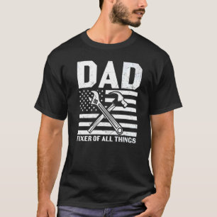 Camiseta Dia de os pais Fixador Do Pai Do Mens De Todas As