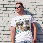 Camiseta Dia de os pais foto colagem melhor pai personaliza<br><div class="desc">Típica de negros crianças foto colagem de fotos modelo de camiseta branca preta personalizada com suas 6 fotos e seu texto. O pode ser um presente de manutenção de excelente para pai para Dia de os pais, aniversário, Natal ou qualquer outra ocasião. Observe que a cor do texto pode ser...</div>