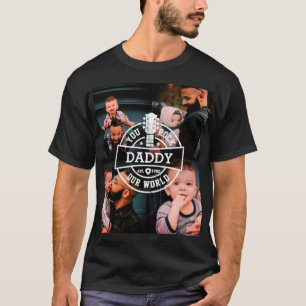 Camiseta Dia de os pais Fotográfico Você Agita Nosso Mund