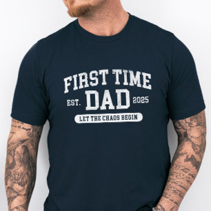 Camiseta Dia de os pais Funny Pai pela Primeira Vez Persona