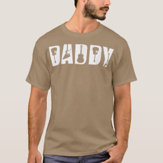 Camiseta Dia de os pais Guitar Lover Melhor Pai Nunca Guita