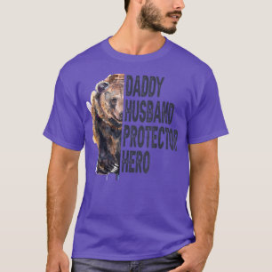 Camiseta Dia de os pais Herói do Marido do pai
