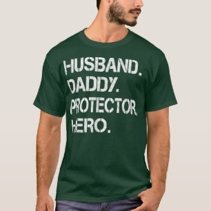 Camiseta Dia de os pais Heroico De Proteção Do Pai Marido P