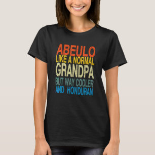 Camiseta Dia de os pais Hondurenho do Avô Hondurenho de Abu